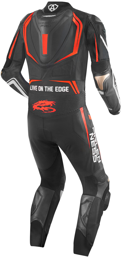 Arlen Ness Sugello 2 Costum de piele de motocicletă One Piece Negru/Roșu 48 Figura 2