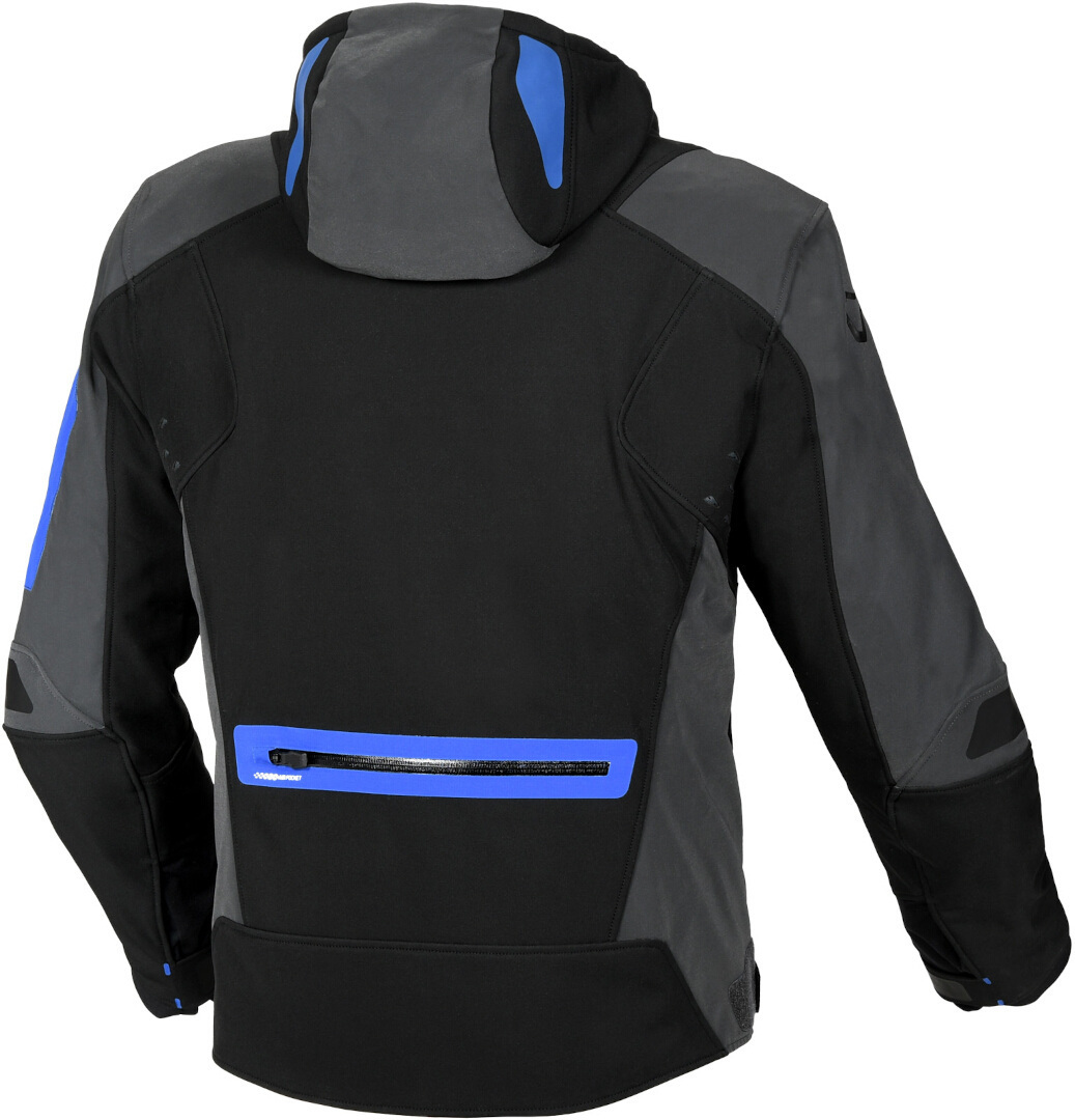 Macna Angle waterproof Motorcycle Textile Jacket black/grey/blue XL Figure 2