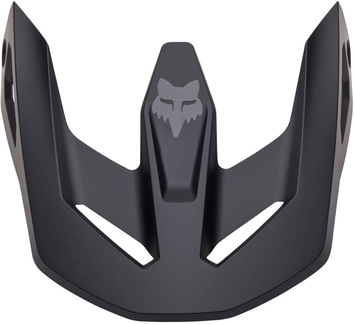 FOX V1 Matte Black Youth Helmet Peak Figure 1