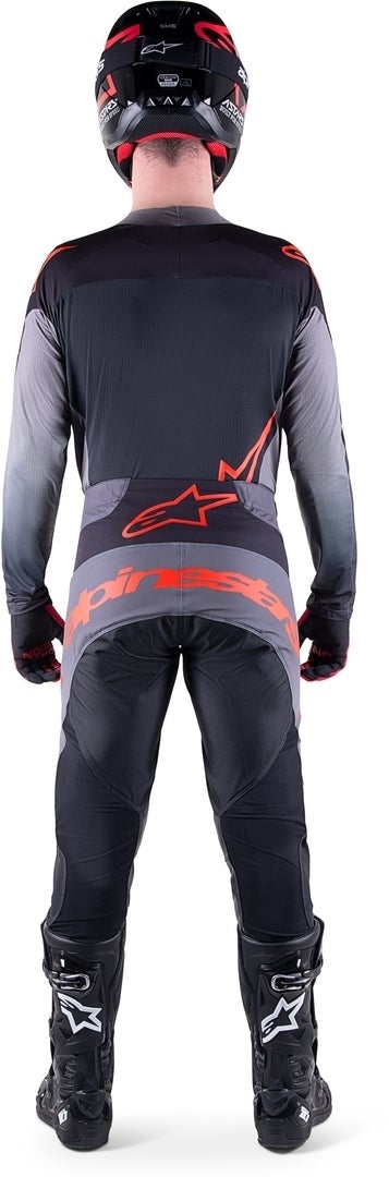 Alpinestars Techstar Sein Motocross trøje sort/grå/rød XL Figur 4