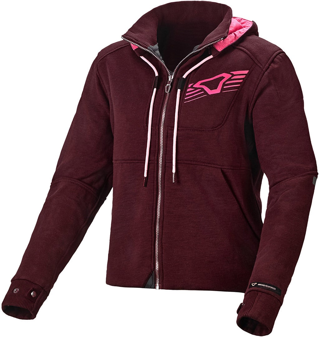 Macna District Ladies Motorcycle Textile Jacket dark red XL Figure 1