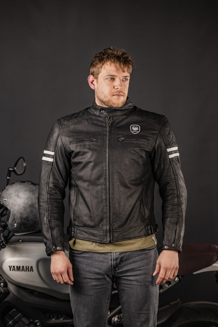 Merlin Hixon Heritage Motorcycle Leather Jacket black XXL Figure 11