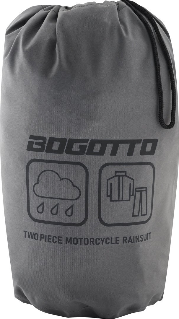 Bogotto Rain Kit Todelt motorcykel regndragt sort/grå 3XL Figur 3