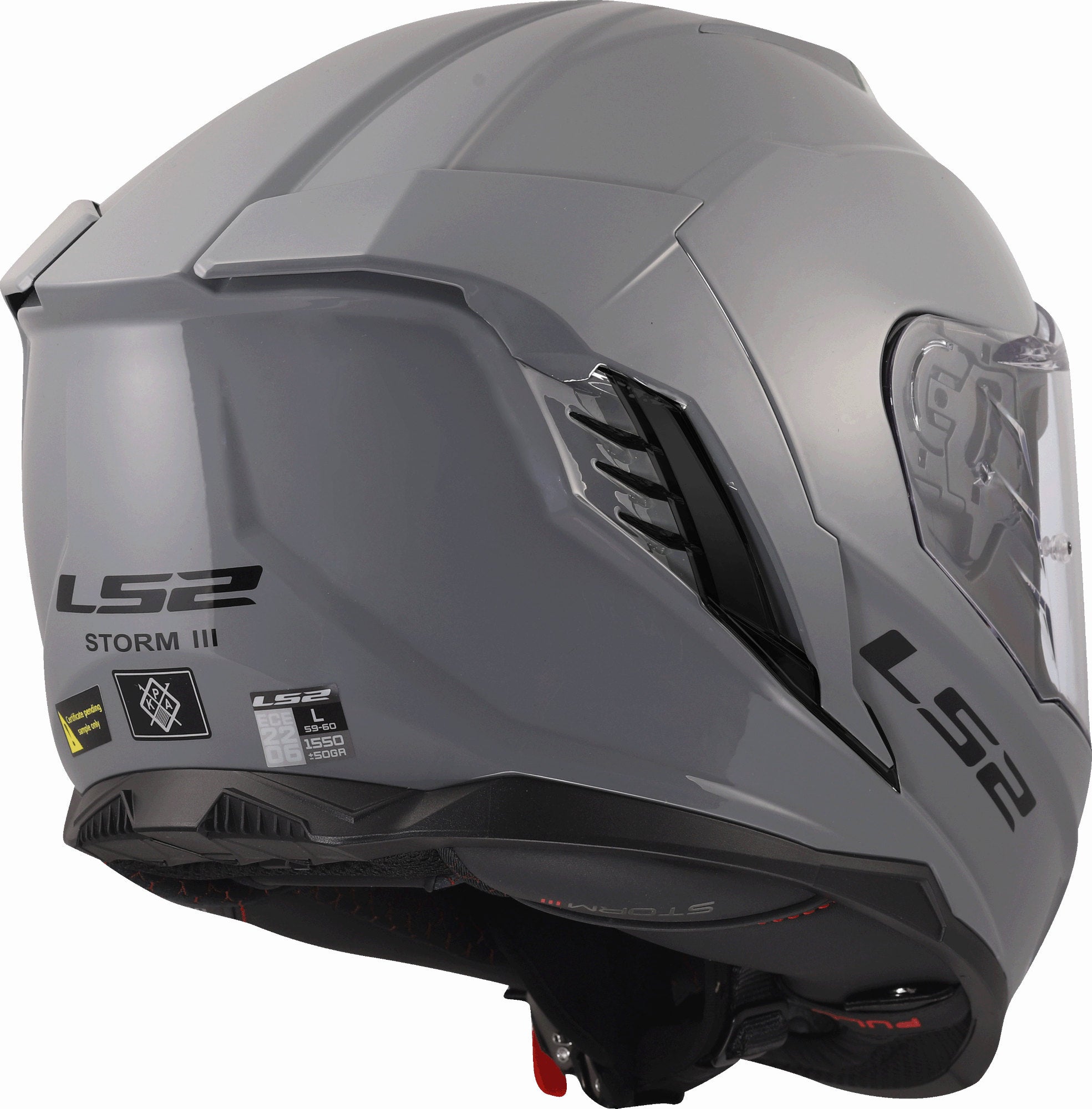 LS2 FF818 Storm III Helm grau XXXL (65/66) Abbildung 3