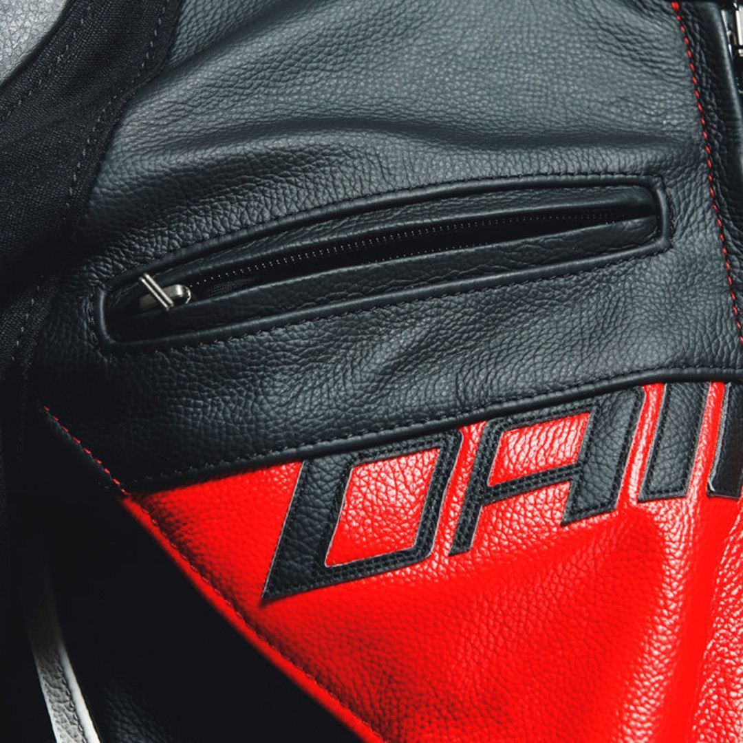 Dainese Racing 4 Motorcycle Leather Jacket red/black 60 Figure 3