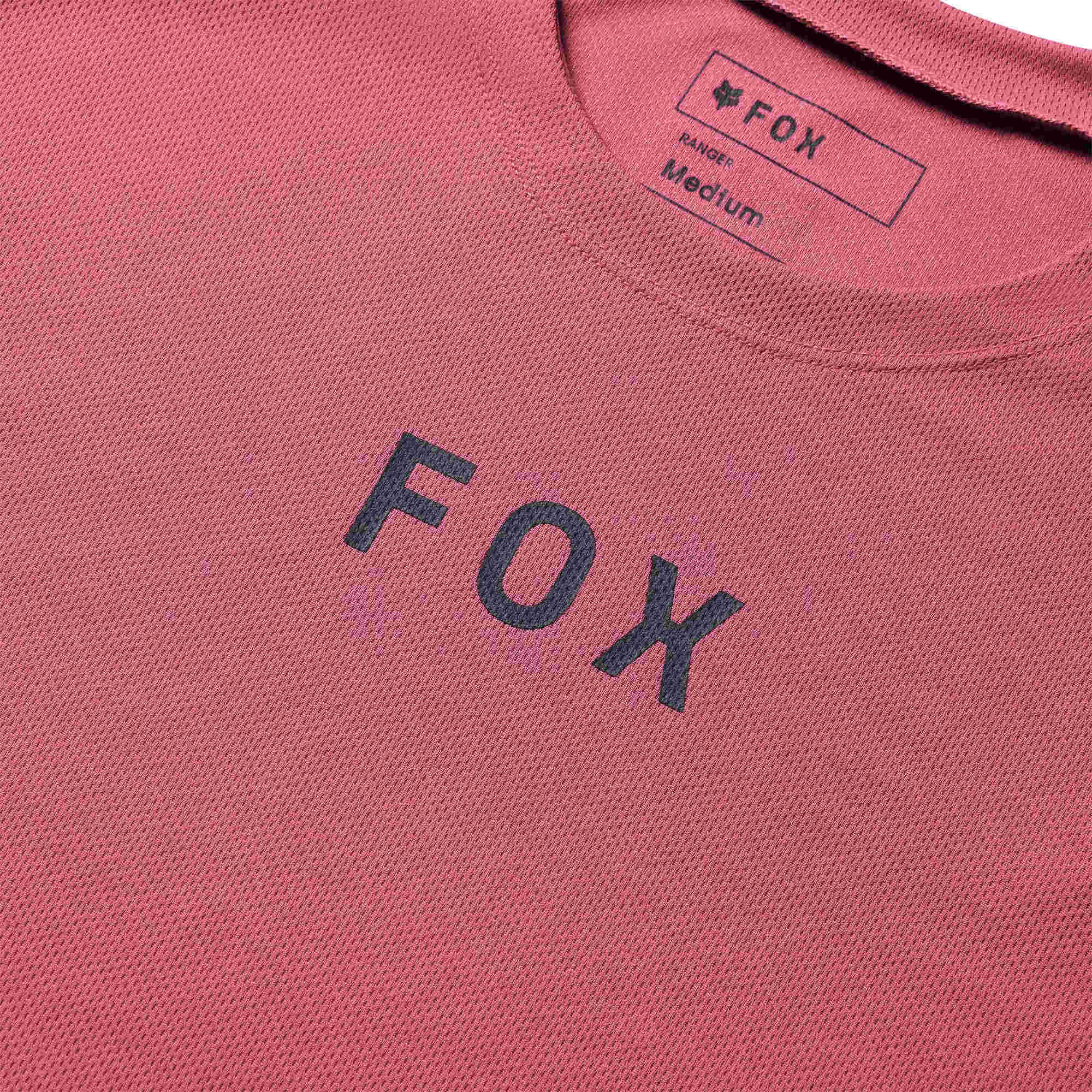 FOX Ranger Wordmark Fiets Jersey felroze M Figuur 4