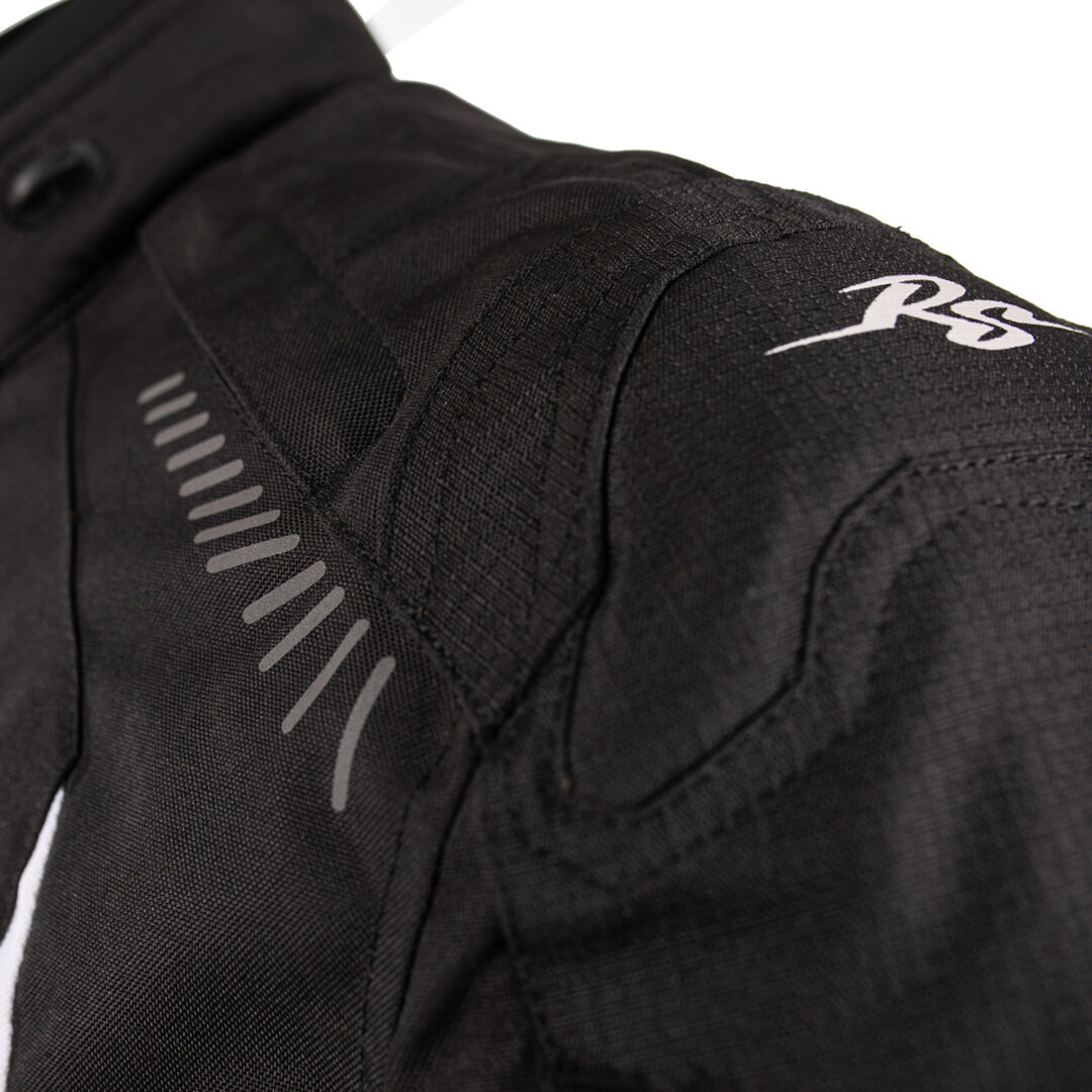 Rusty Stitches Pete Waterproof Motorcycle Textile Jacket black/grey/white M Figure 8