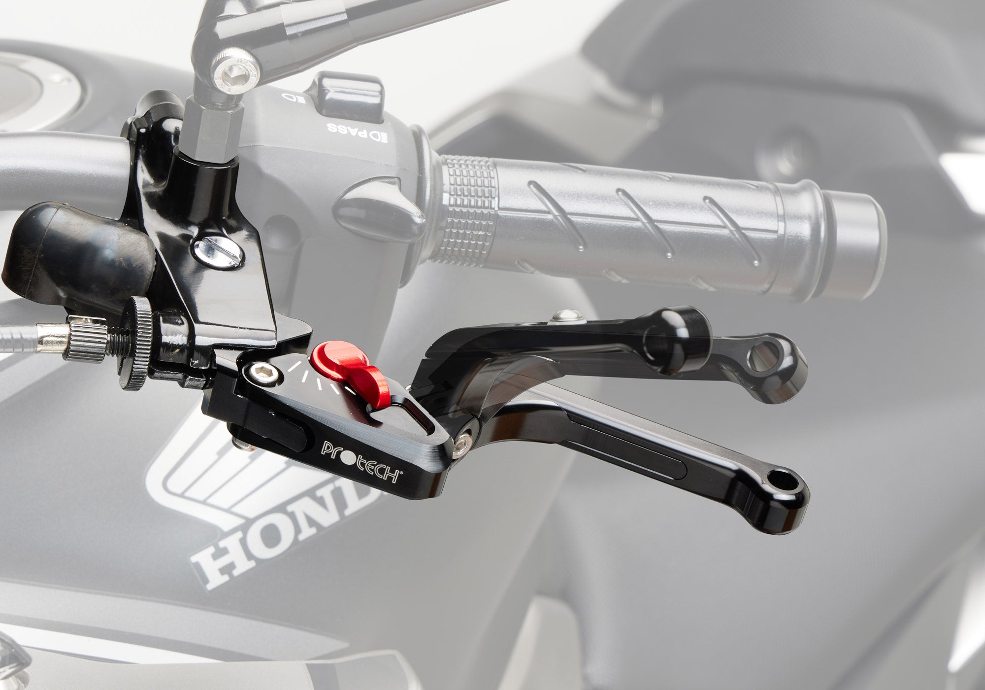 PROTECH brake lever Race 6061-T6-Aluminium black anodized / adjuster red black/red Figure 3
