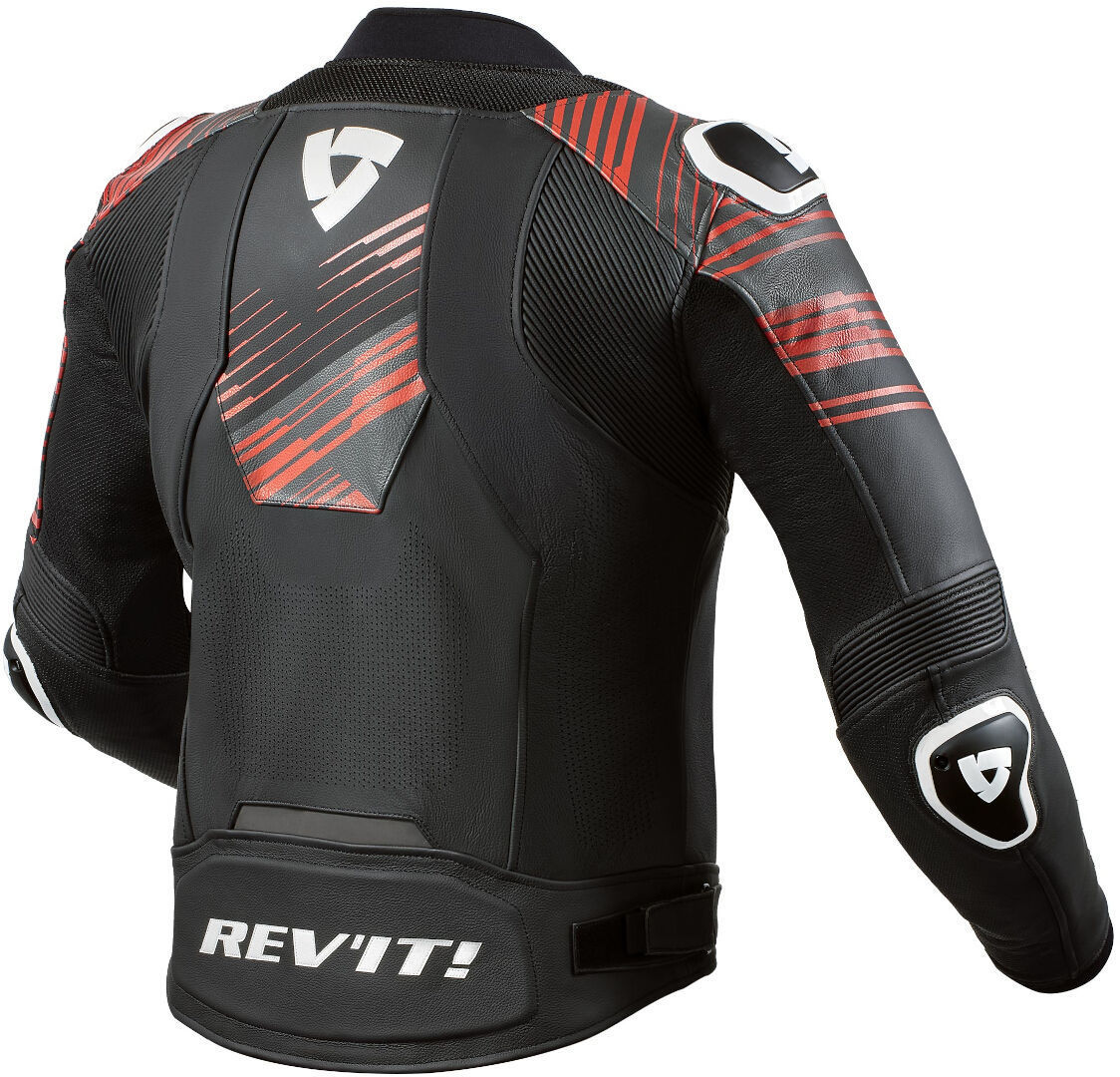 Revit Apex Jachetă de piele de motocicletă Negru/Roșu 50 Figura 2
