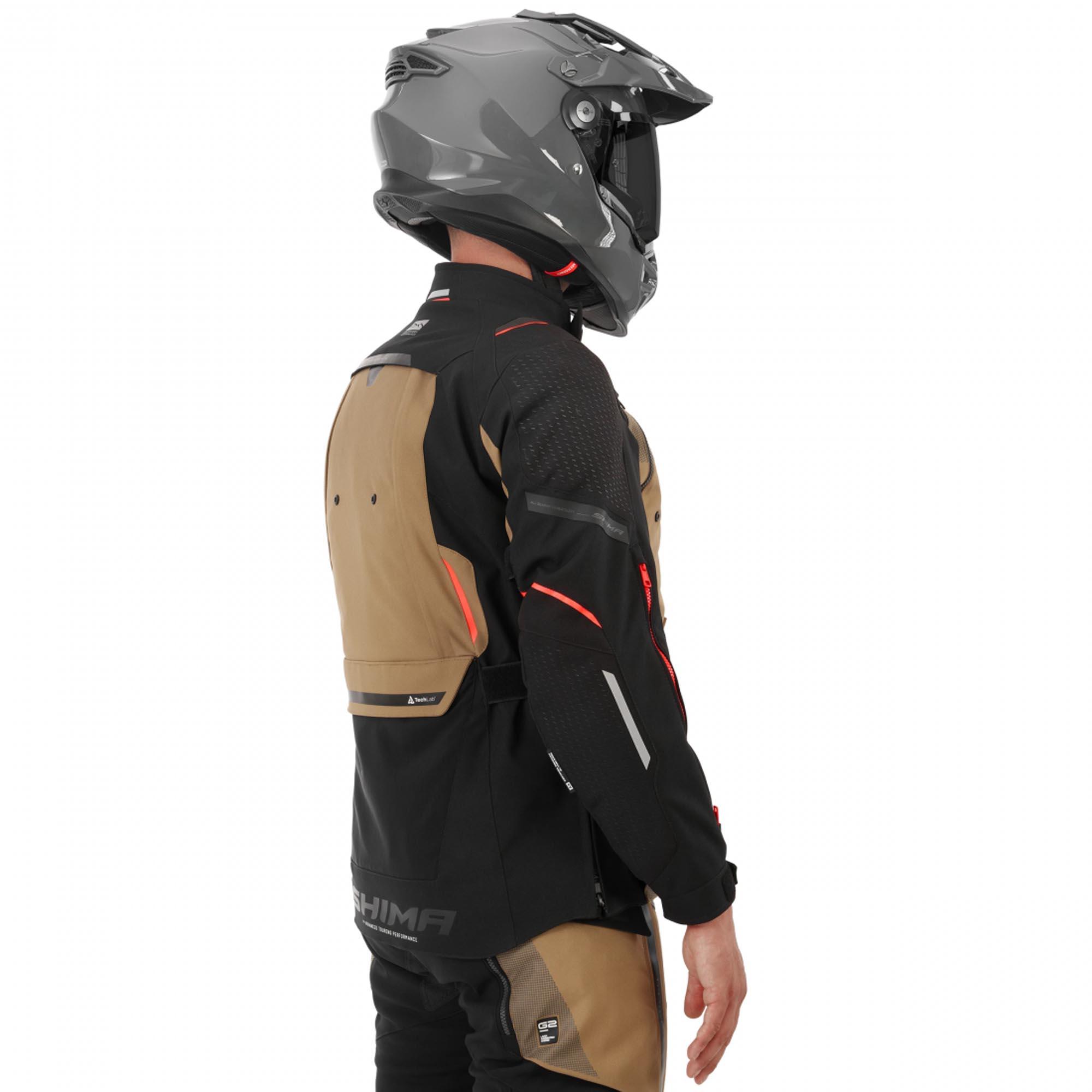SHIMA Hero 3.0 Motorrad Textiljacke braun M Abbildung 6
