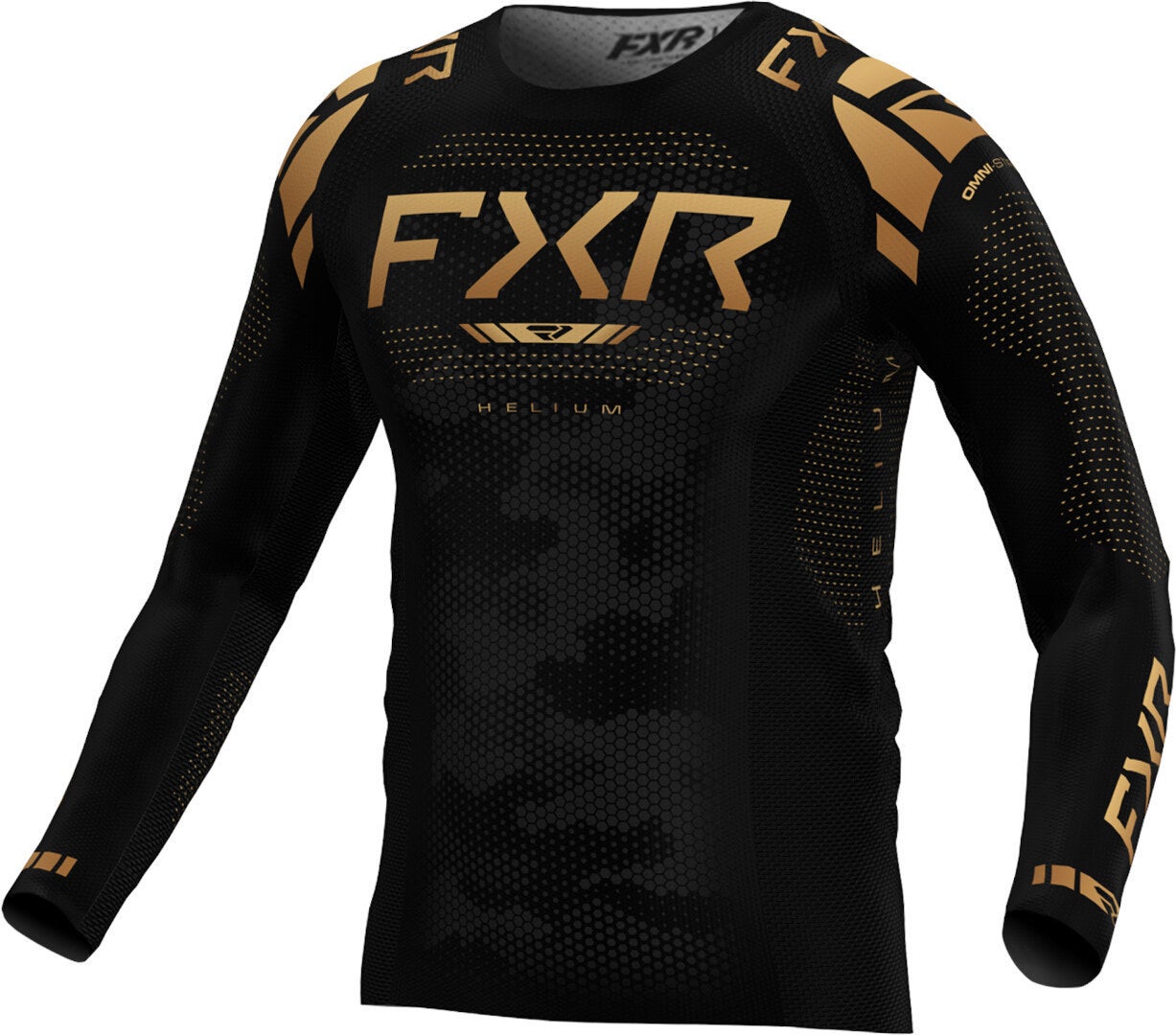 FXR Helium 2025 Motocross trøje Sort/guld S Figur 1