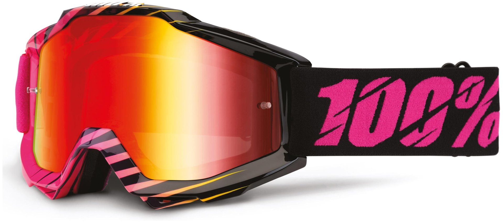 100% Accuri Extra Ochelari de motocross Negru/roz Figura 1