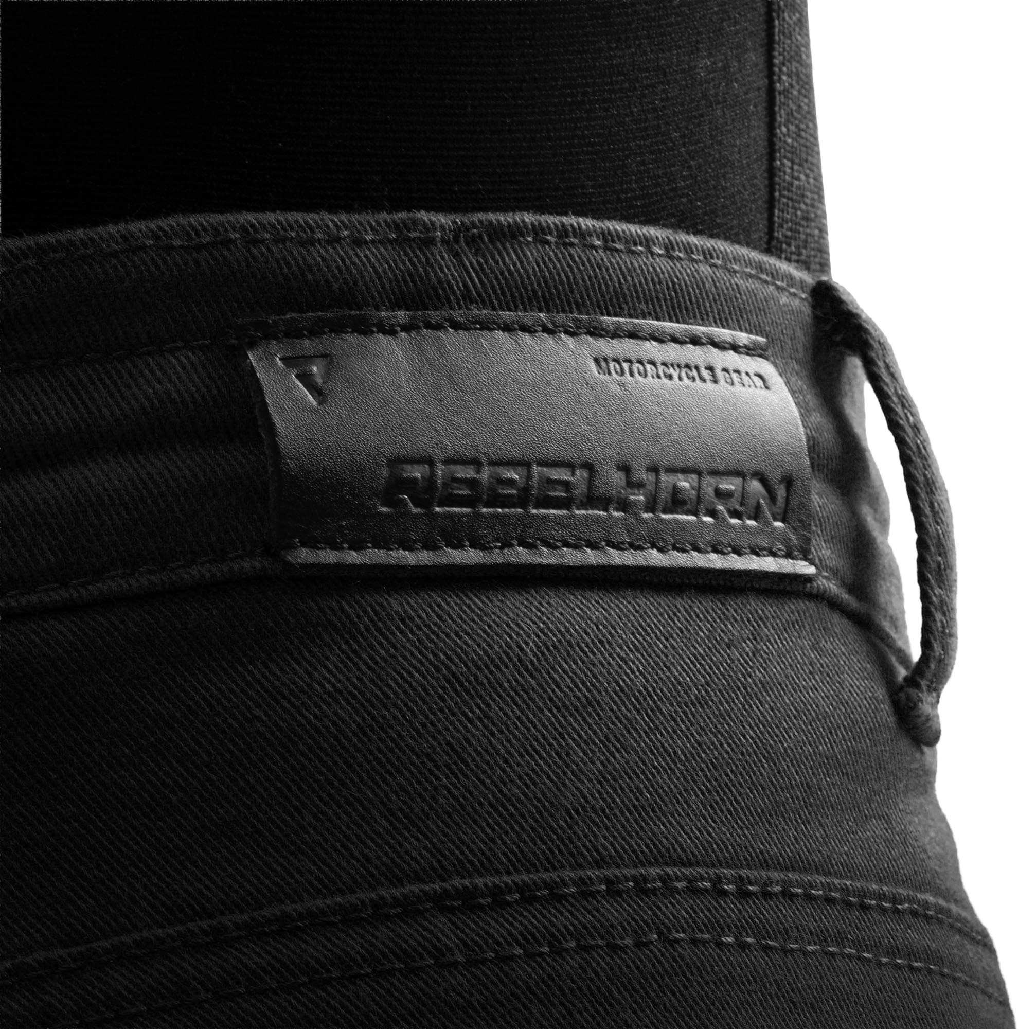 Rebelhorn Faster Damer motorcykeljeans Sort 26/32 Figur 8