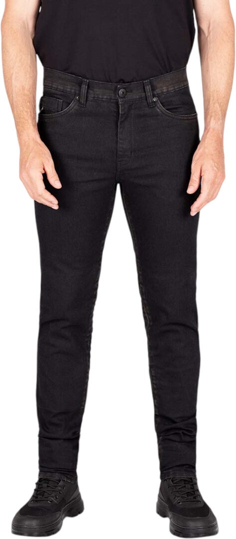 Knox Colton Motorcykel Jeans Sort vask Kort S Figur 1