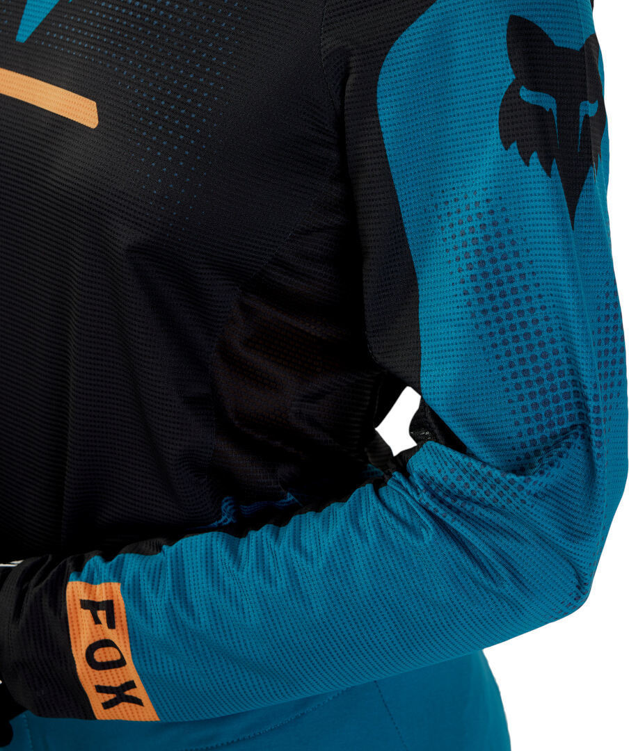 FOX Flexair Optical Motocross trøje til damer sort/blå M Figur 3