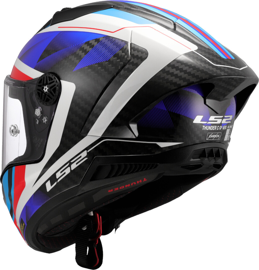 LS2 FF805 Thunder GP Raute Carbon Casco bianco/blu/rosso M (57/58) Figura 3