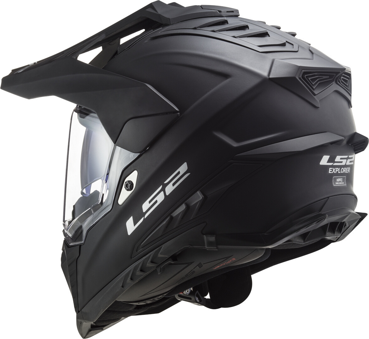 LS2 MX701 Explorer Solid Motocross Helm schwarz matt L (59/60) Abbildung 3
