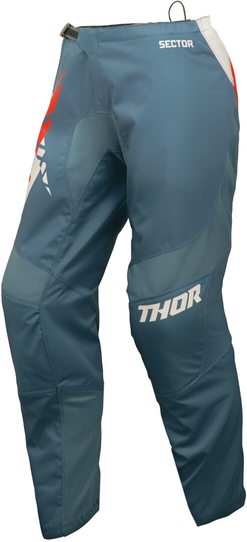 Thor Sector Split Dames Motorcross broek blauw/wit/rood 5/6 Figuur 1
