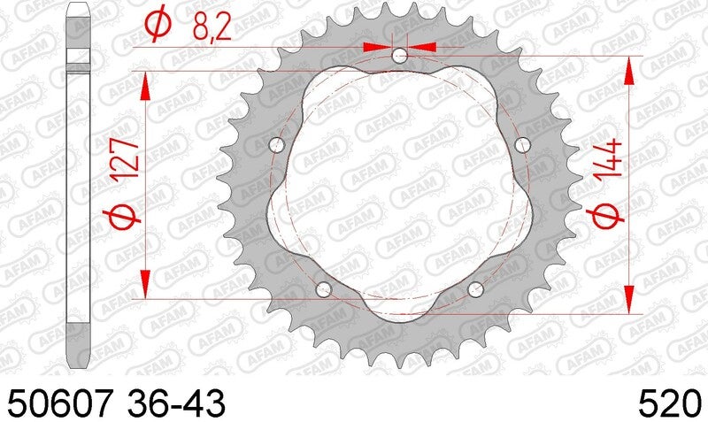 AFAM Couronne acier standard 50607