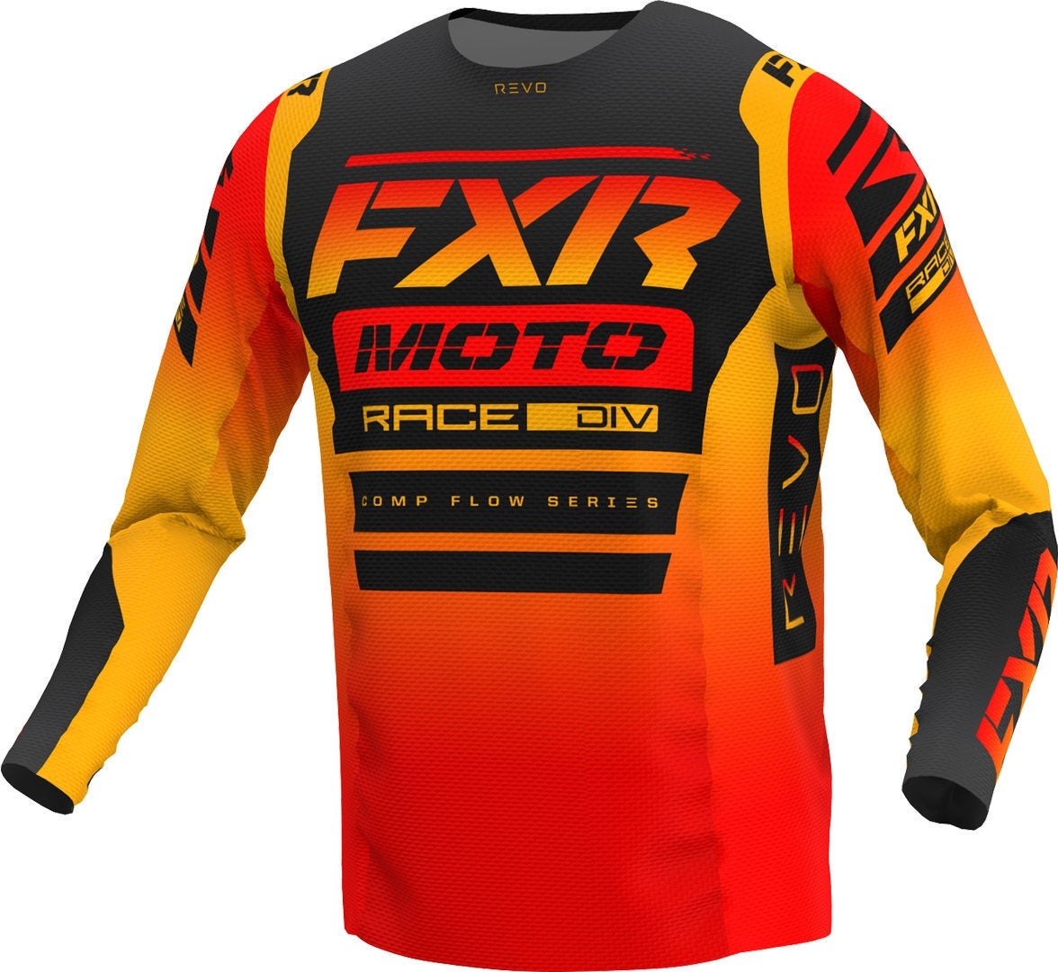 FXR Revo Comp Motocross trøje orange/sort 4XL Figur 1