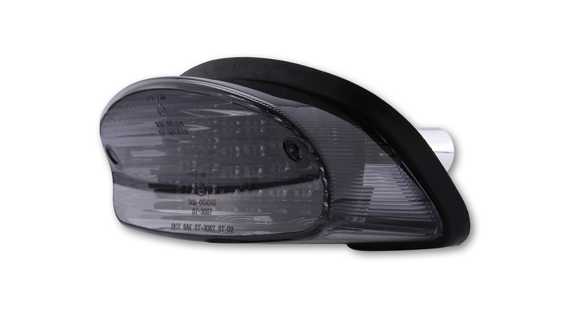HIGHSIDER smart LED-baklykta Svart Honda Style, E-godkänd (1st) Figur 1