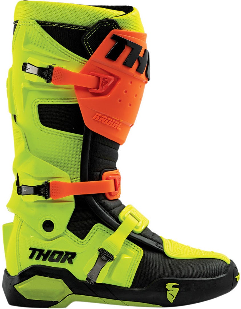 Thor Radial Botas de motocross amarillo/rojo 11 Figura 2