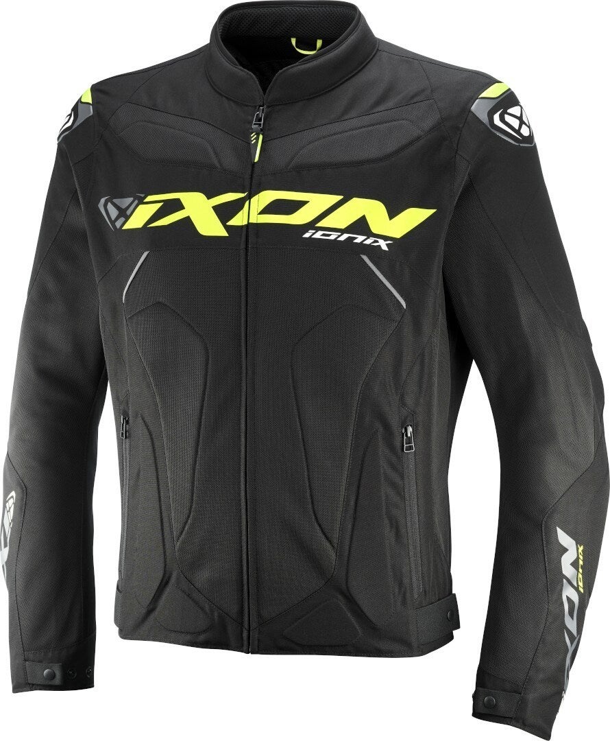 Ixon Ionix Motorcycle Textile Jacket black/yellow XXL Figure 1