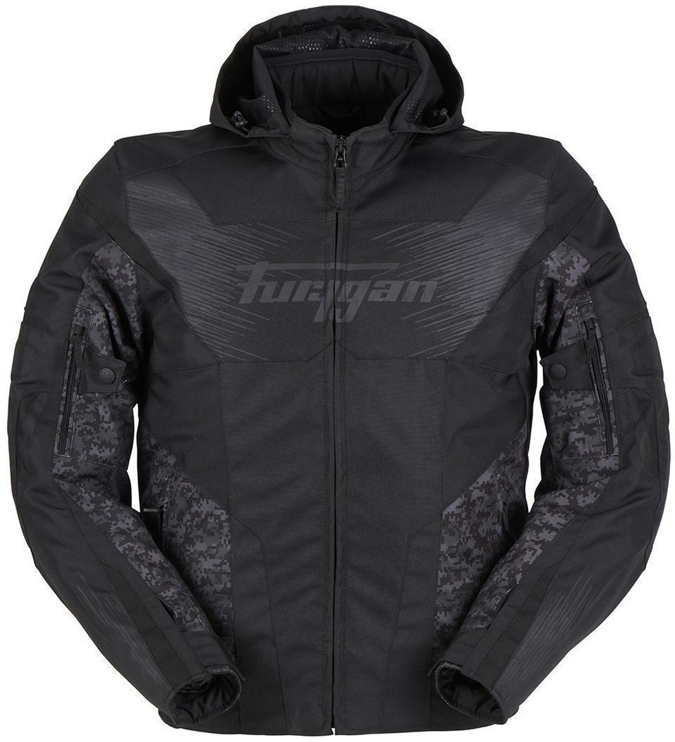 Furygan Shard Jachetă textilă impermeabilă pentru motociclete Negru/Camuflaj L Figura 1