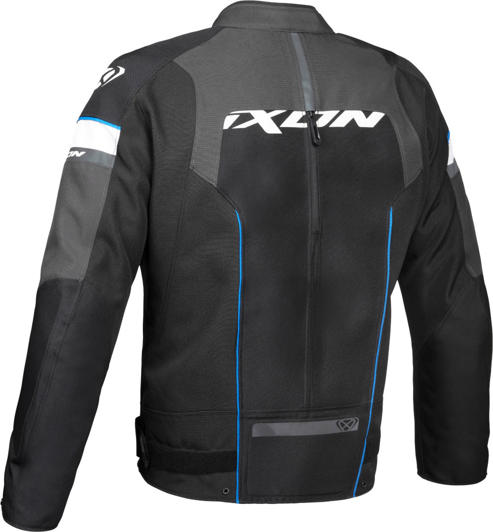 Ixon Allroad Motorcykel Textil Jacka svart/antracit/blått M Figur 2