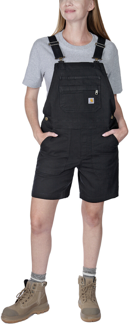 Carhartt Rugged Flex Relaxed Fit Canvas Ladies korta hängslen svart L Figur 4