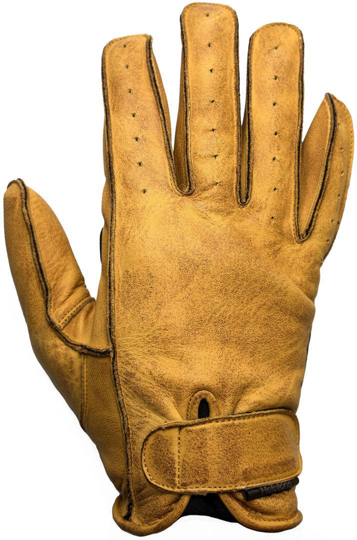Helstons Men's Yellow Hiro Summer Motorcycle Gloves