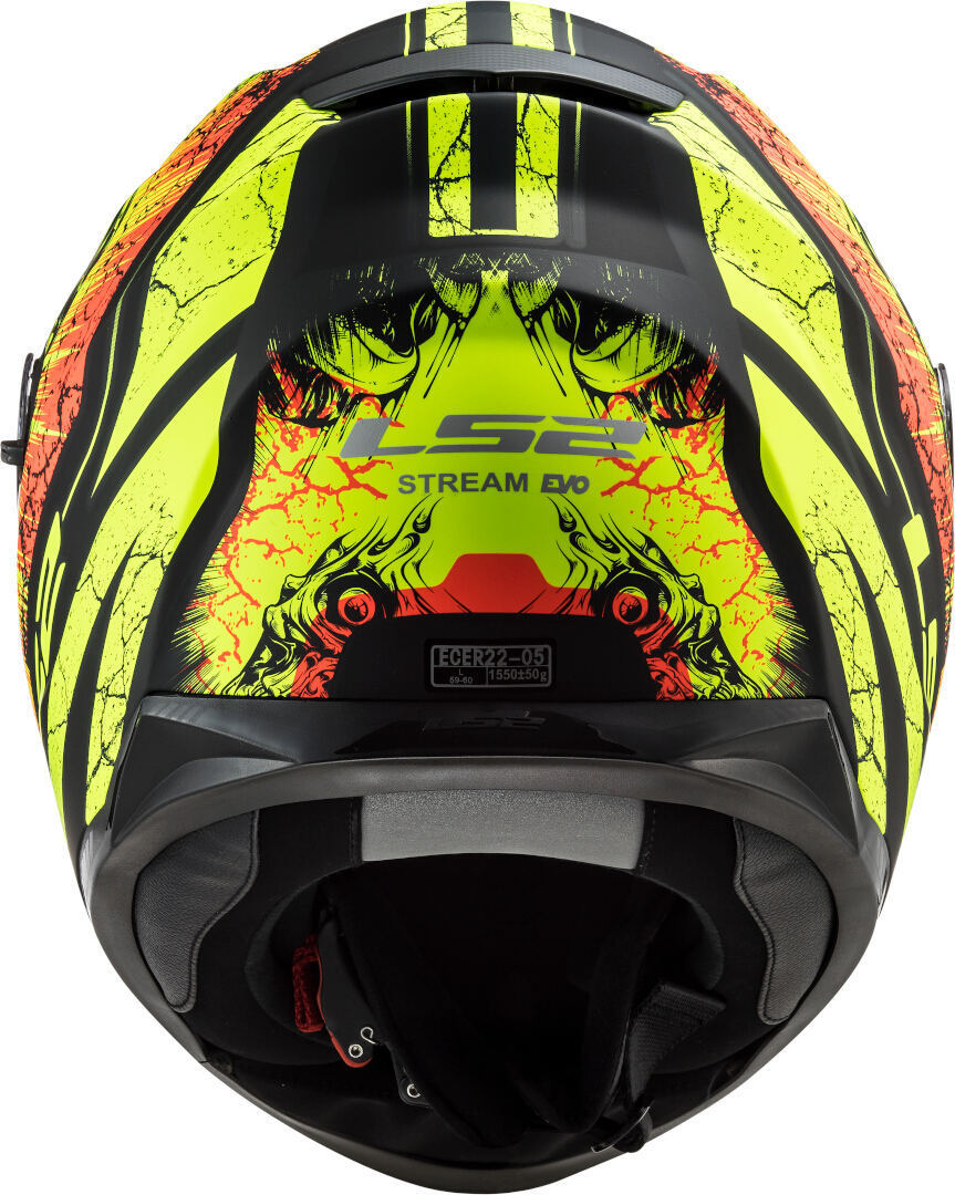 LS2 FF320 Stream Evo Throne Casque Noir mat/néon S (55/56) Figure 3