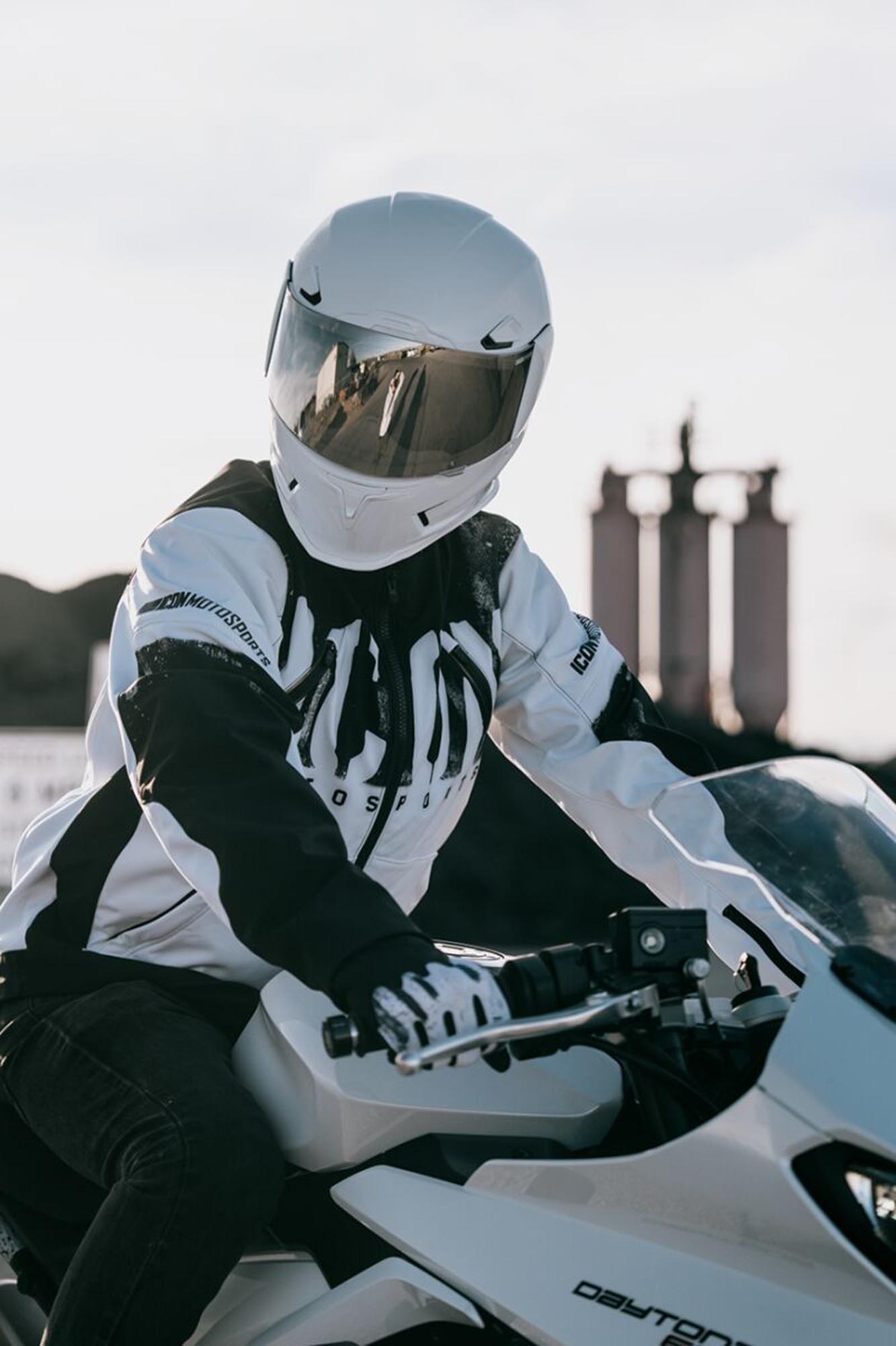 Icon Merc 3 Anomaly Veste textile moto L Figure 3