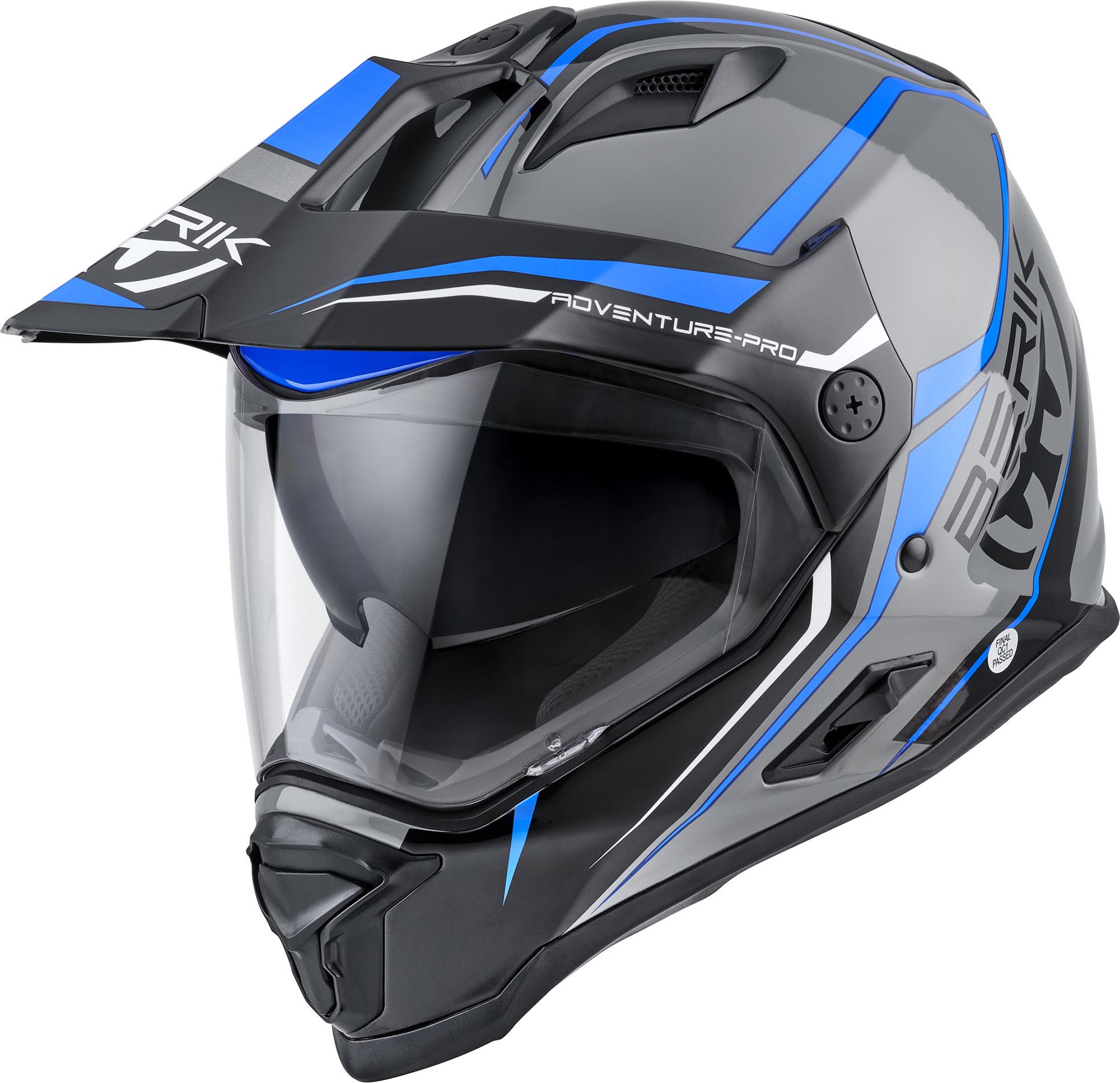 Berik MX313 Volstom Adventure Pro Enduro Helm grau/blau L Abbildung 1