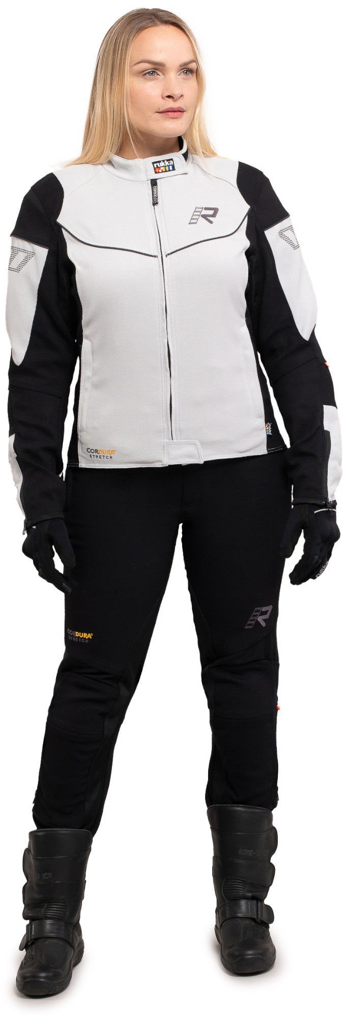 Rukka AirGobina 2.0 Damen Motorrad Textiljacke hellgrau/schwarz 36 Abbildung 3