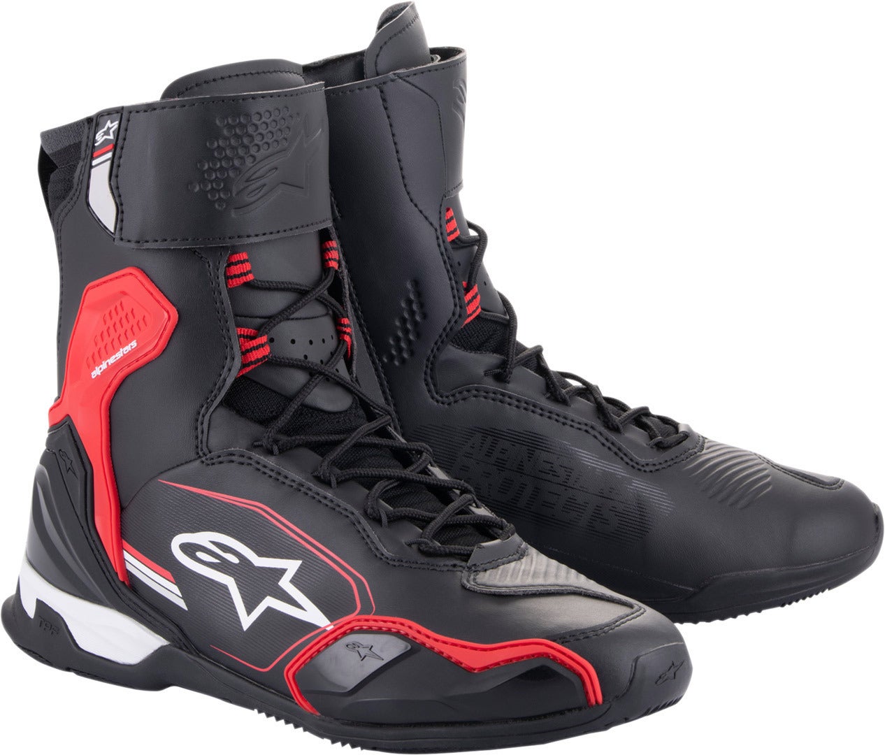 Alpinestars Superfaster Motorcykel sko sort/rød/hvid 8 Figur 1