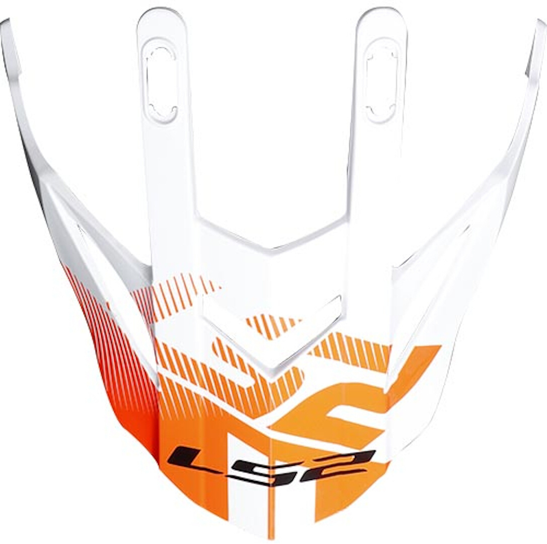 LS2 MX436 Pioneer Hjälm Topp vit/orange Figur 1
