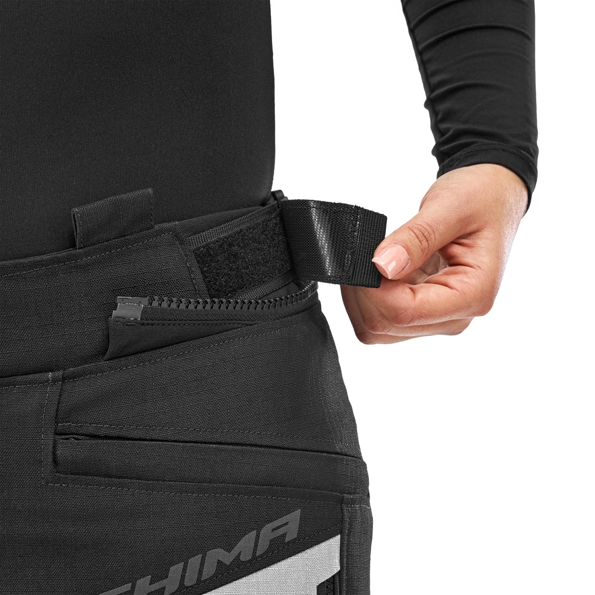 SHIMA Tracker Dames Motorfiets Textiel Broek grijs/wit M Figuur 13
