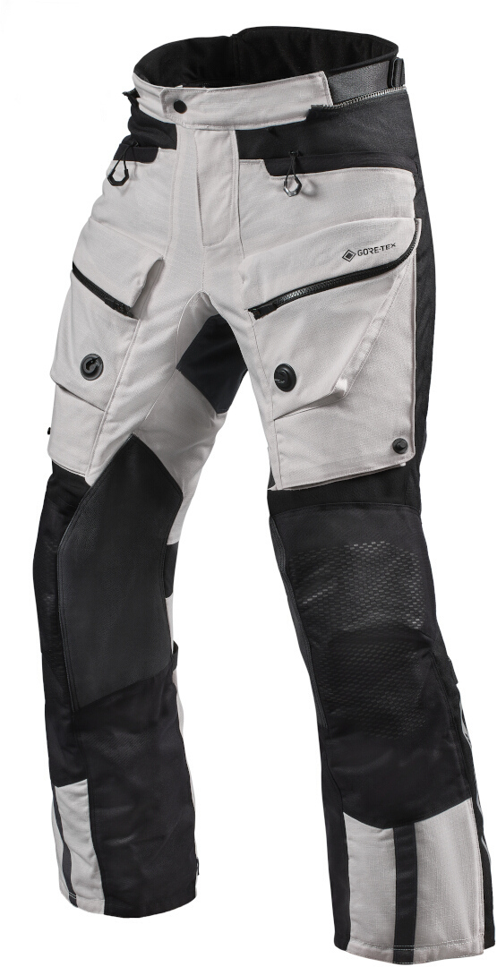 Revit Defender 3 GTX Textilbyxor för motorcykel silver/svart Long XL Figur 1