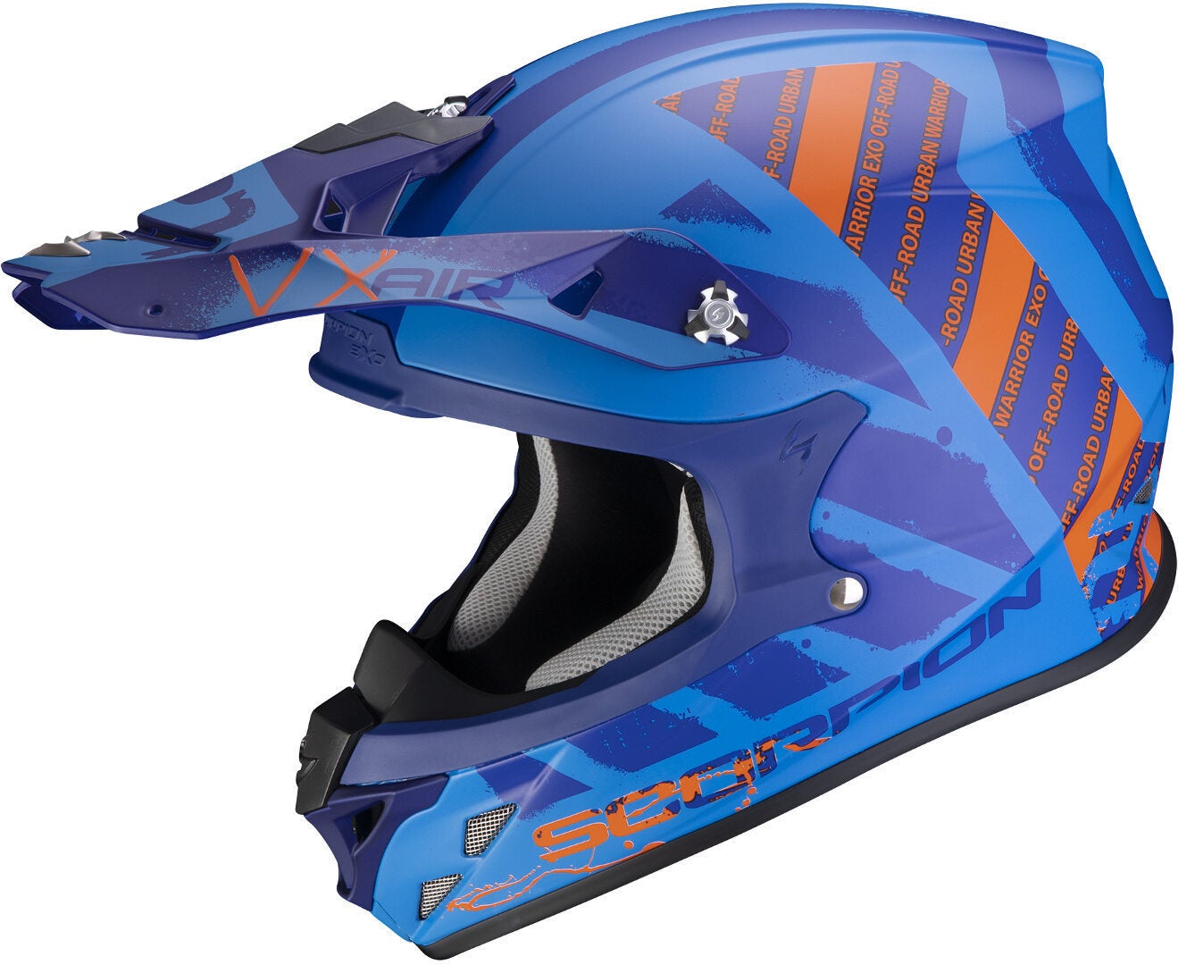 Scorpion VX-21 Air Urba Motokrosová přilba modrá/oranžová XXL (63/64) Obrázek 1