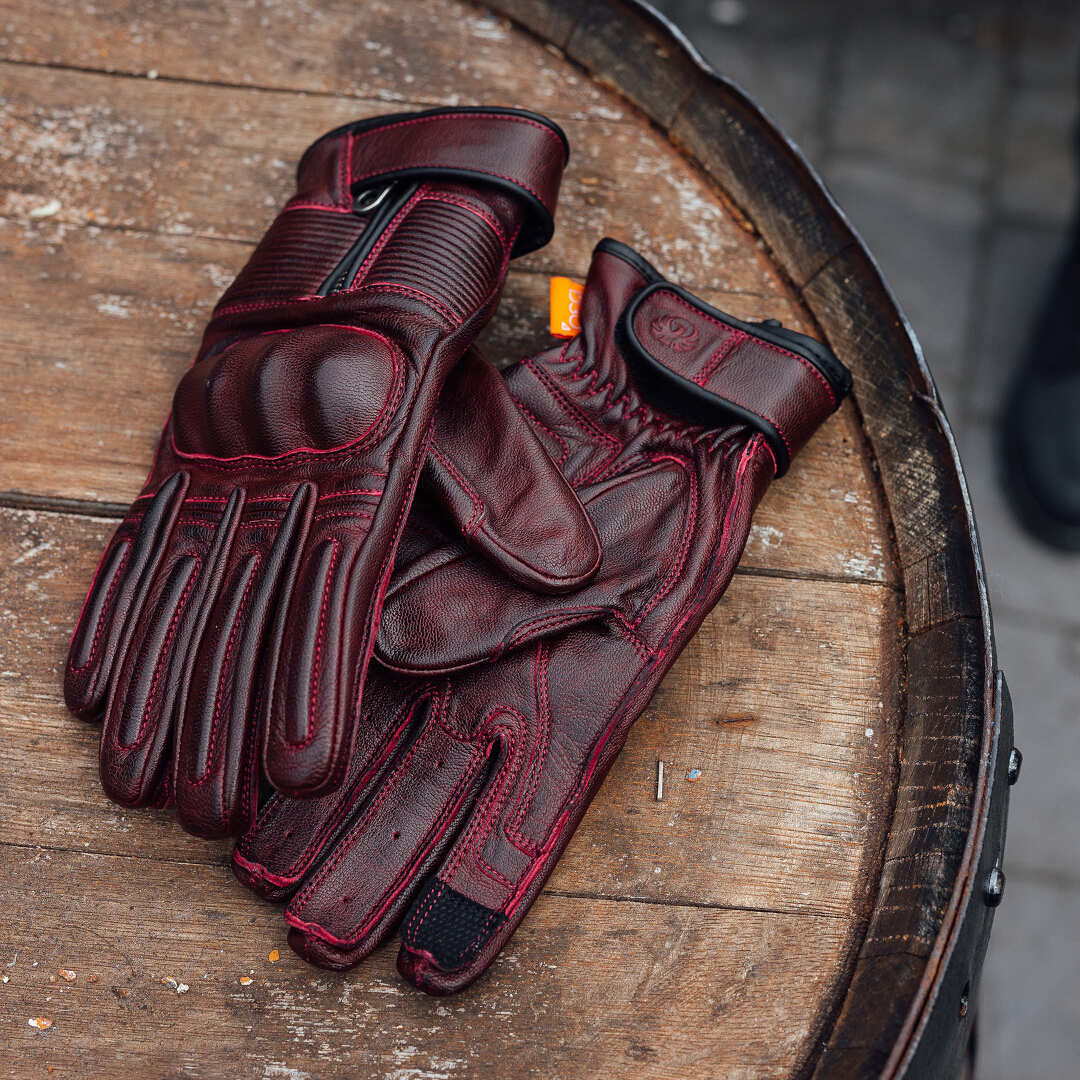Merlin Glory D3O Heritage Motorradhandschuhe rot M Abbildung 5