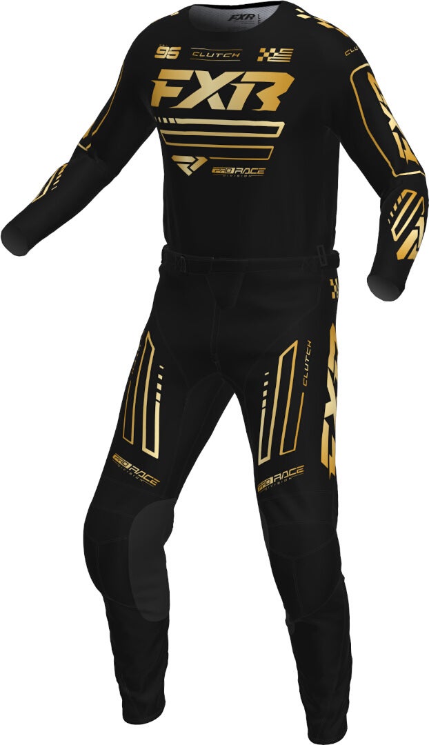 FXR Clutch 2025 Motocross trøje Sort/guld S Figur 3