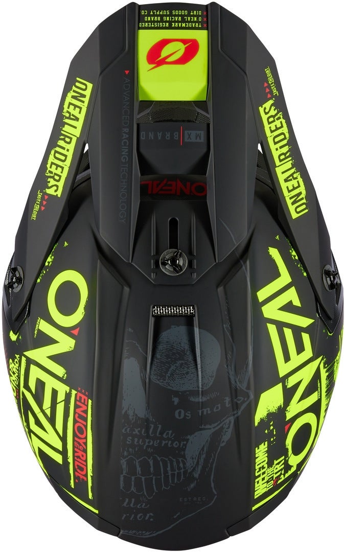 Oneal 5Series Polyacrylite Attack Casco Motocross nero opaco/giallo XL (61/62) Figura 2
