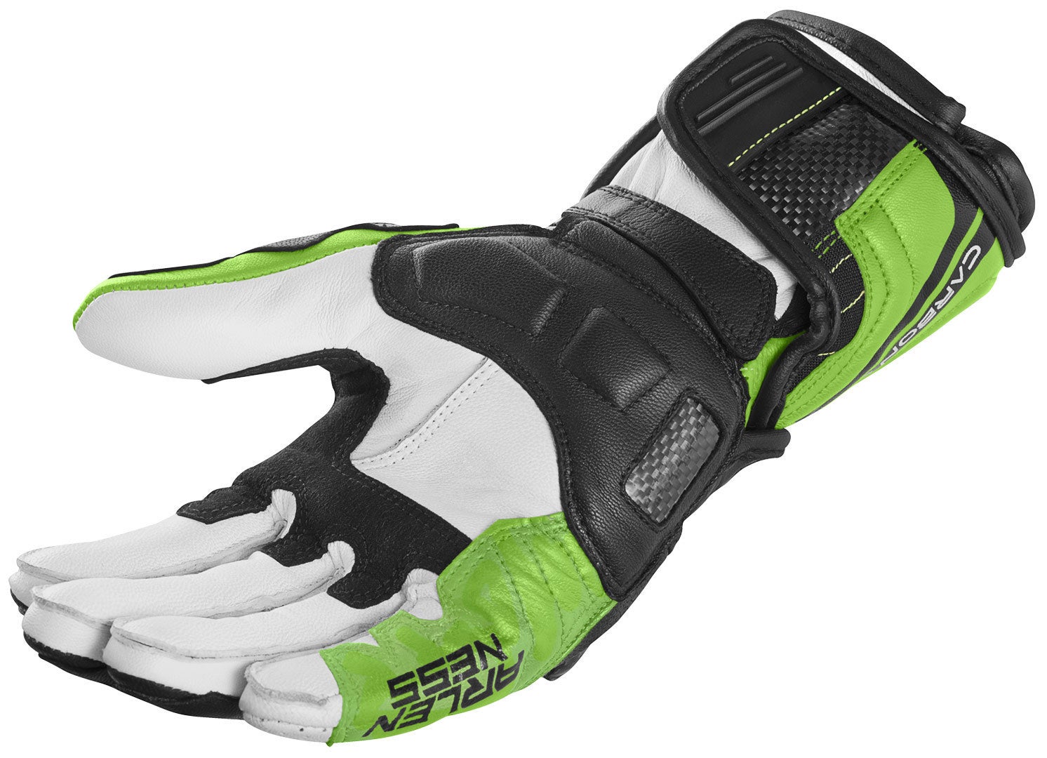 Arlen Ness RG-X Motorcykelhandsker sort/hvid/grøn L Figur 2