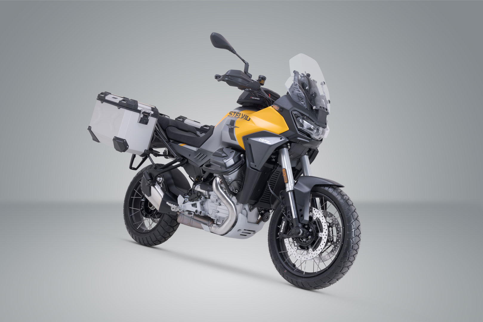 Sistem de carcasă din aluminiu SW-Motech TRAX ADV - Slver. 37/37 l. Moto Guzzi Stelvio (23-). Figura 2