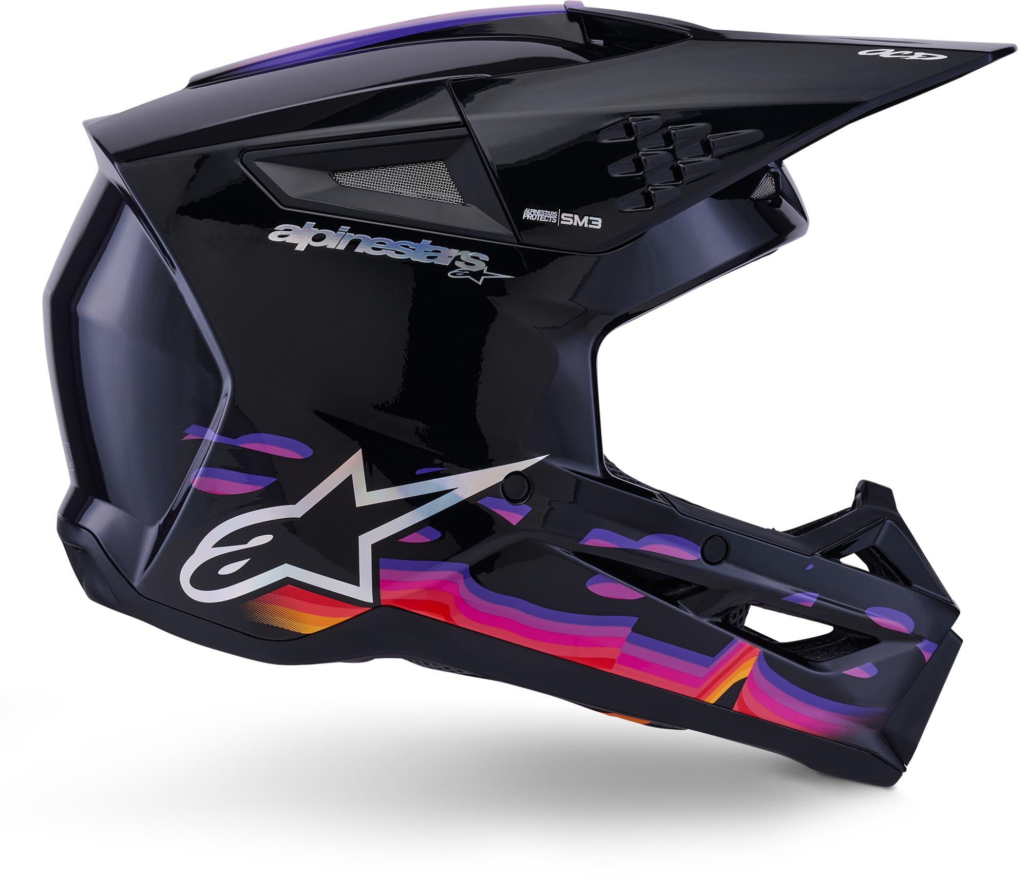 Alpinestars S-M3 Force Motocross Helm schwarz M (57/58) Abbildung 5
