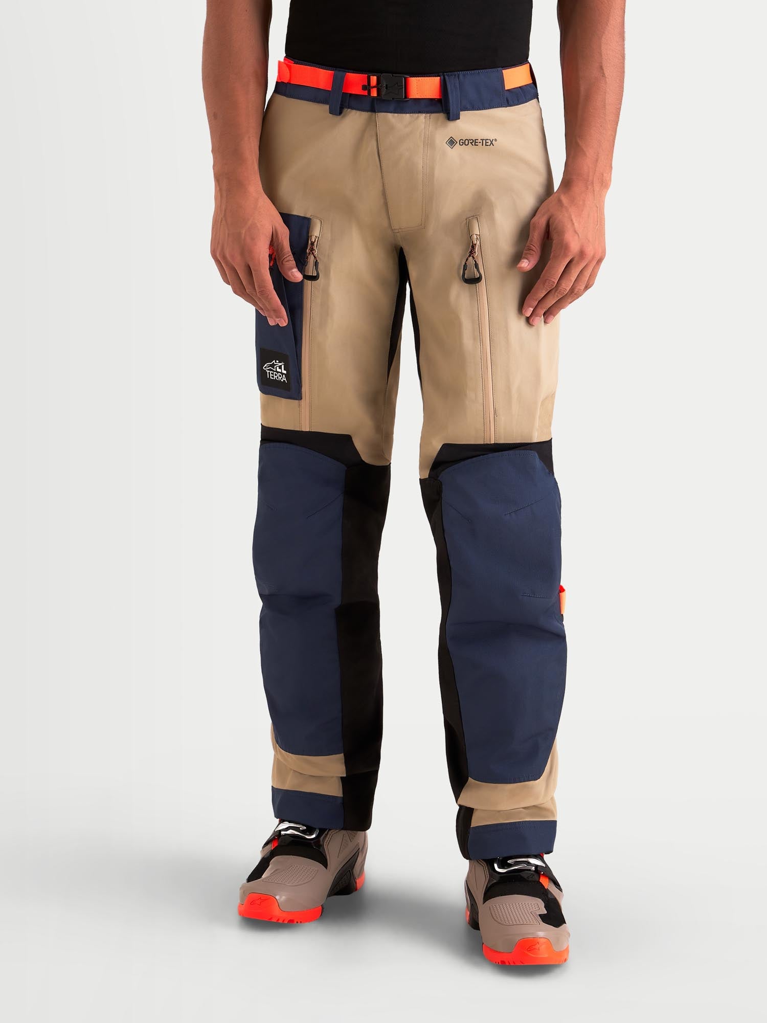 Alpinestars Arenis Gore-Tex vandtætte motorcykeltekstilbukser blå/brun 2XL Figur 8
