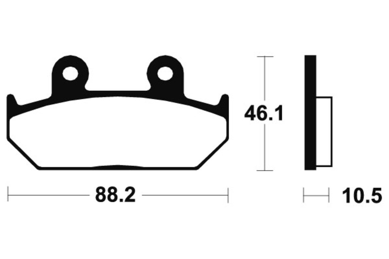 TECNIUM Prestanda sintrade metallbromsbelägg - MF147 Figur 3