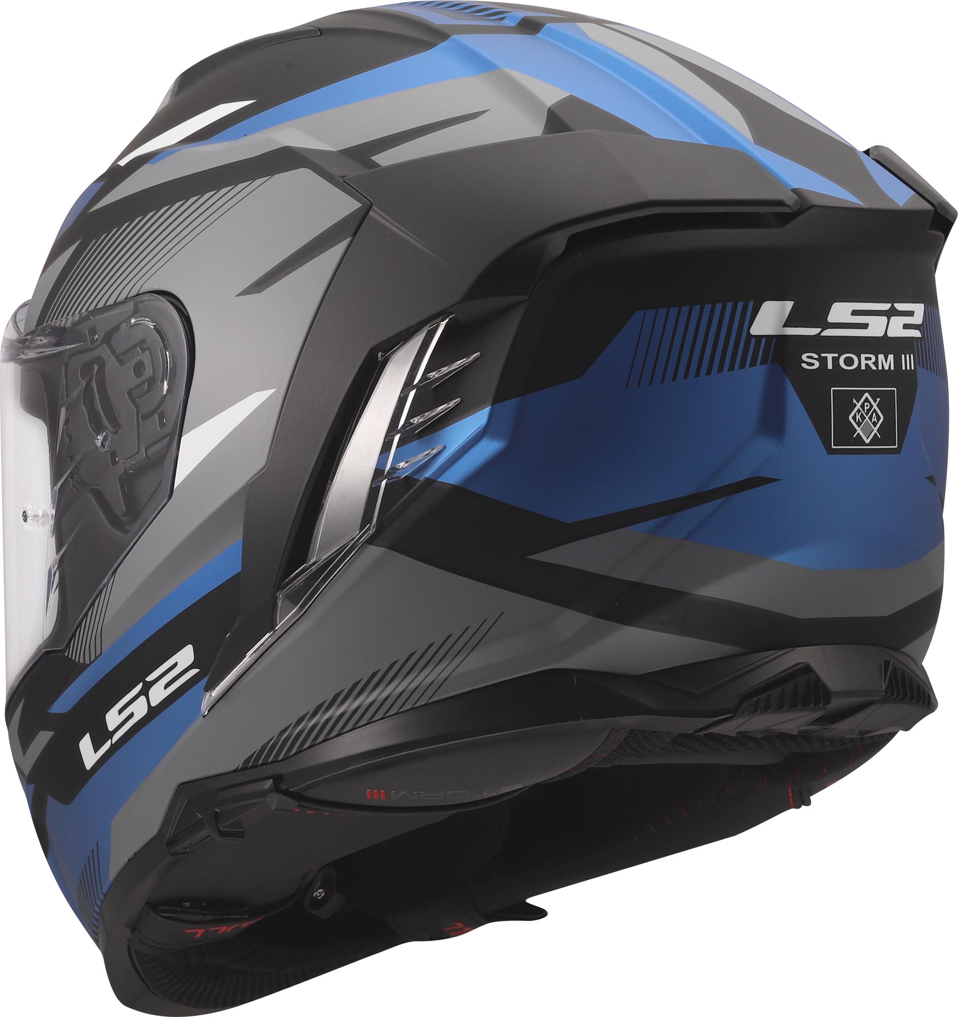 LS2 FF818 Storm III Komai Helmet black/blue S (55/56) Figure 3