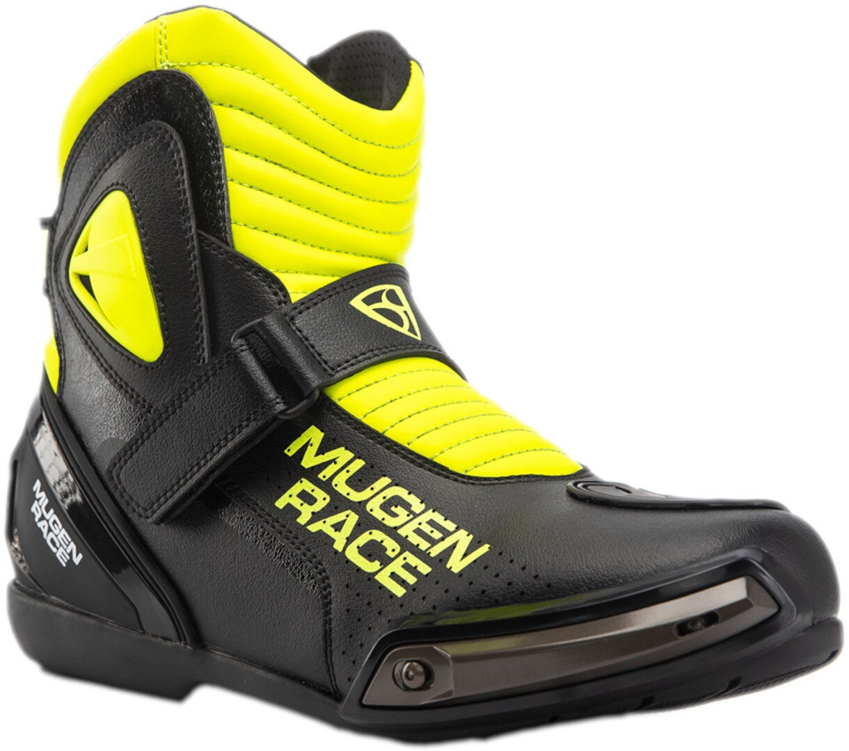 MUGENRACE Hurry perforerede Motorcykel Støvler sort/neon-gul 43 Figur 1